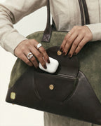 One11 - Large tote bag in supple Leather & Suede